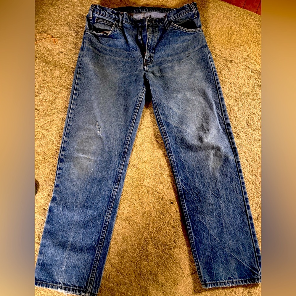 Made in USA vintage yellow label 505 Levi’s jeans - from a true vintage shop.